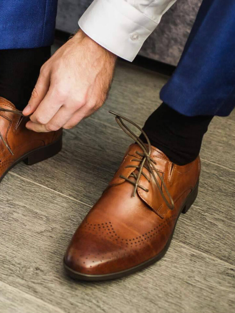 zapatos de cuero para hombre